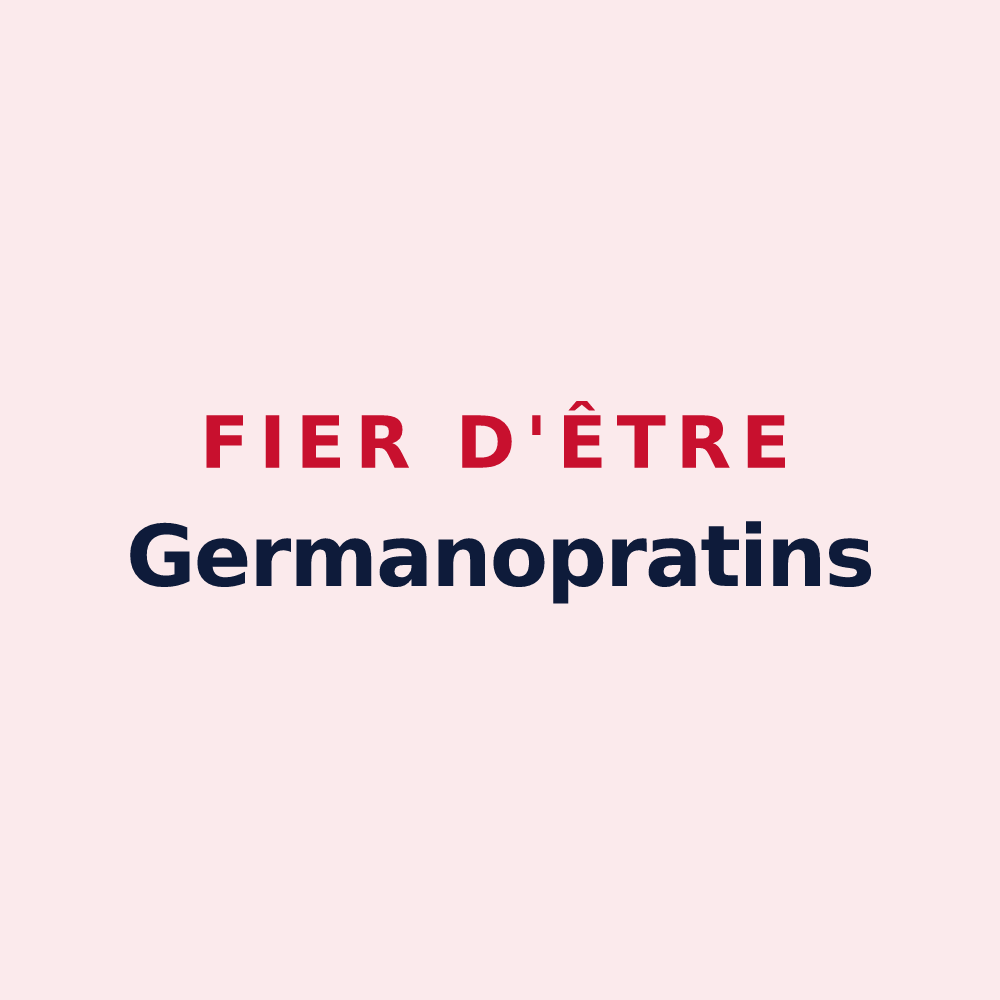 Magnet « Fier d'être Germanopratins » — design pour Saint-Germain-des-Prés
