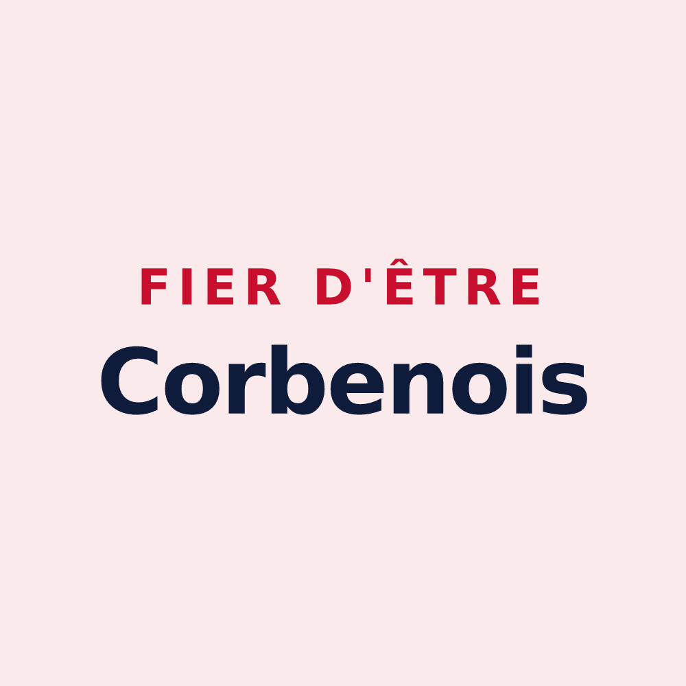 Magnet « Fier d'être Corbenois » — design pour Saint-Germain-du-Corbéis