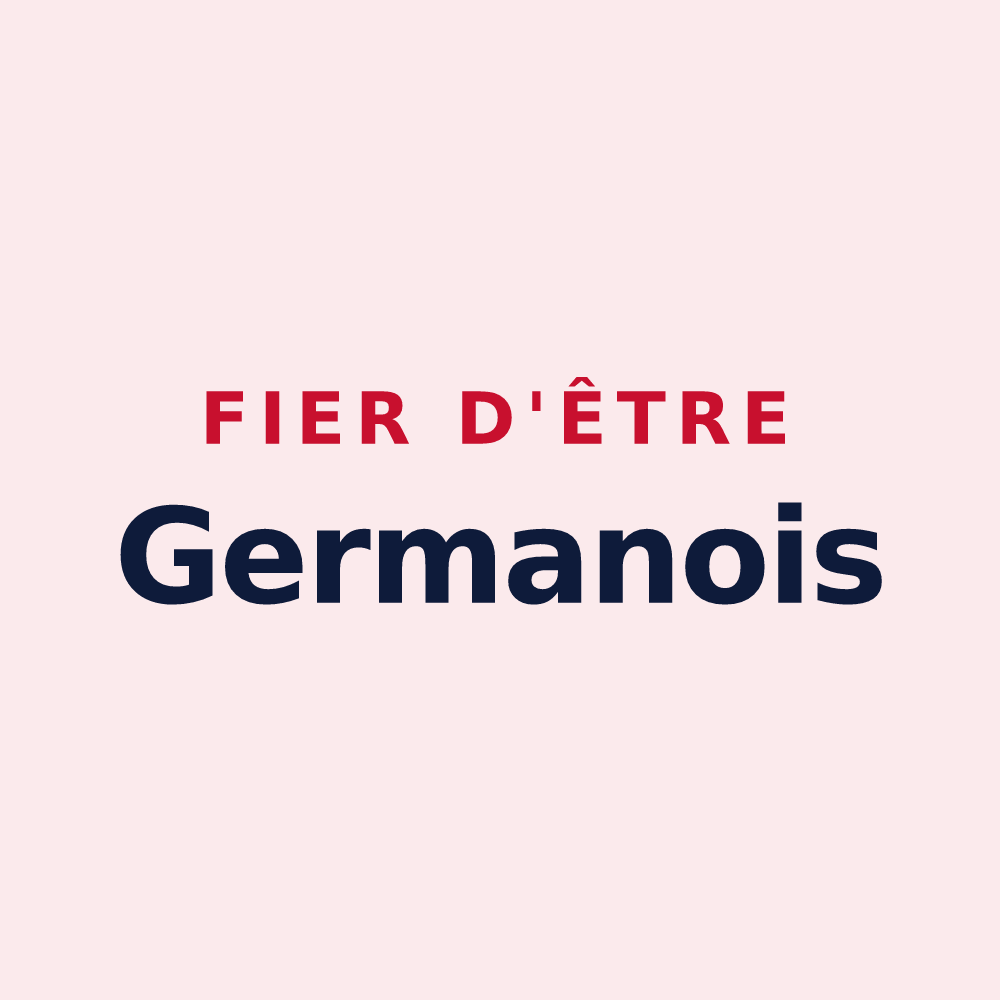 Magnet « Fier d'être Germanois » — design pour Saint-Germain-Laval