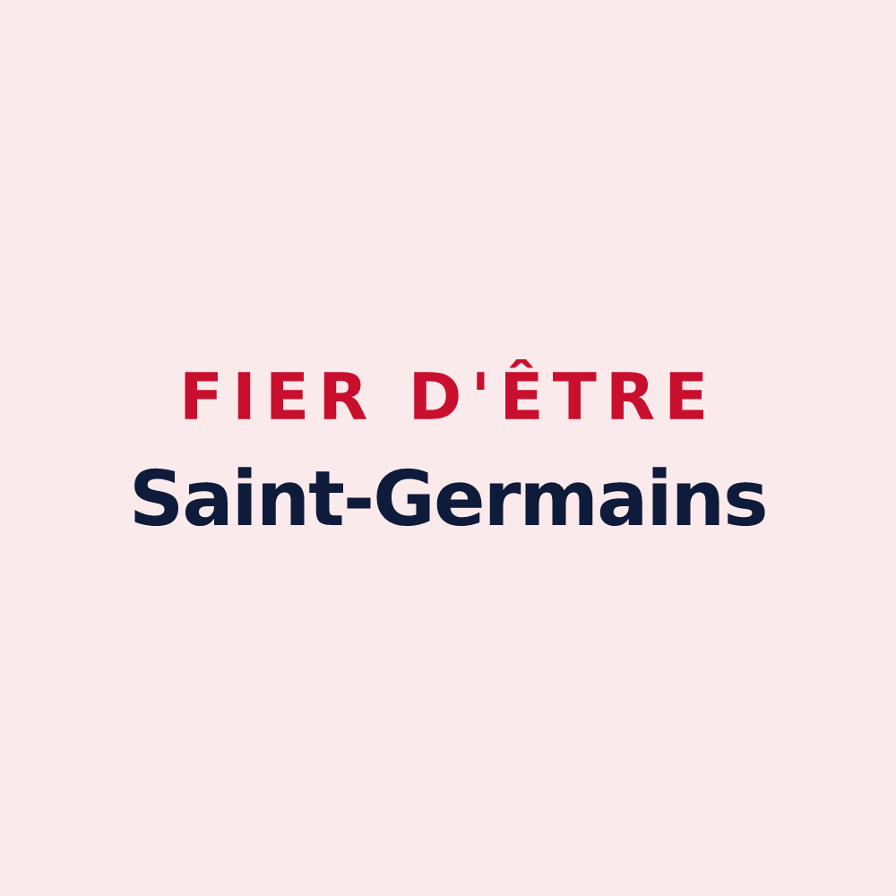 Magnet « Fier d'être Saint-Germains » — design pour Saint-Germain-Lavolps