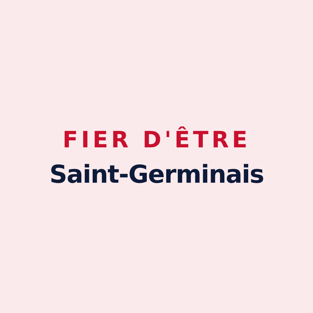 Magnet « Fier d'être Saint-Germinais » — design pour Saint-Germain-le-Gaillard