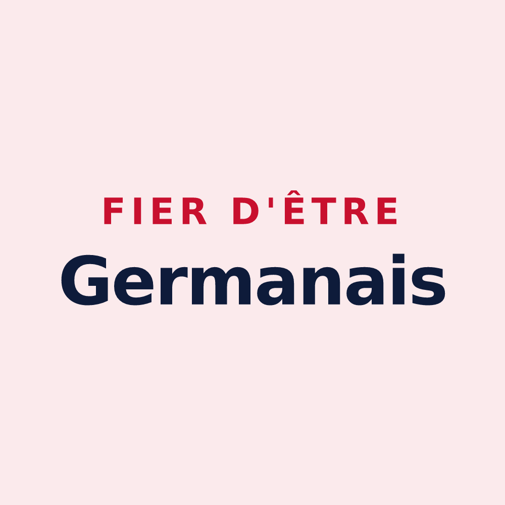 Magnet « Fier d'être Germanais » — design pour Saint-Germain-le-Guillaume
