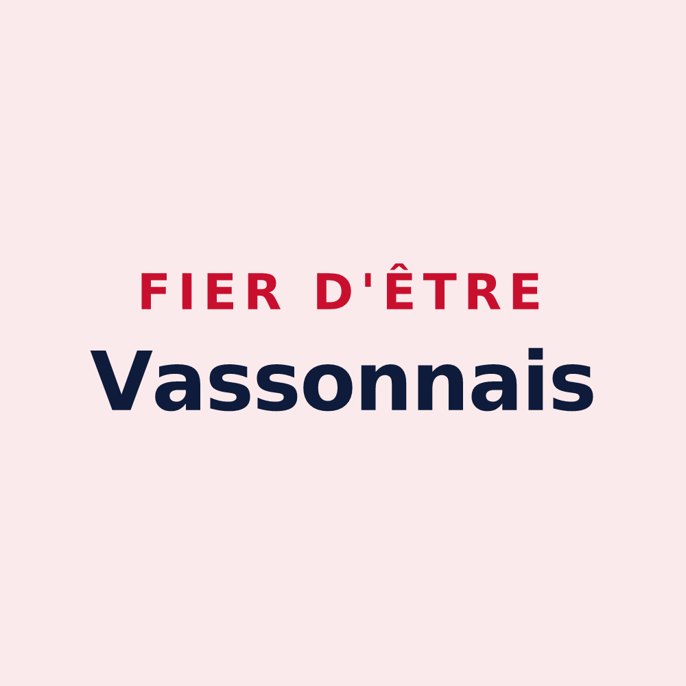 Magnet « Fier d'être Vassonnais » — design pour Saint-Germain-le-Vasson