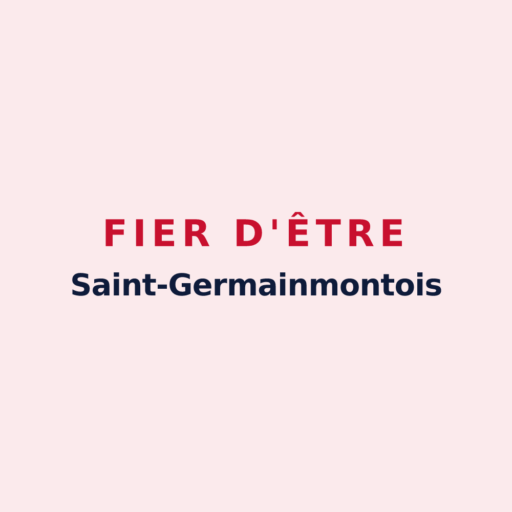 Magnet « Fier d'être Saint-Germainmontois » — design pour Saint-Germainmont