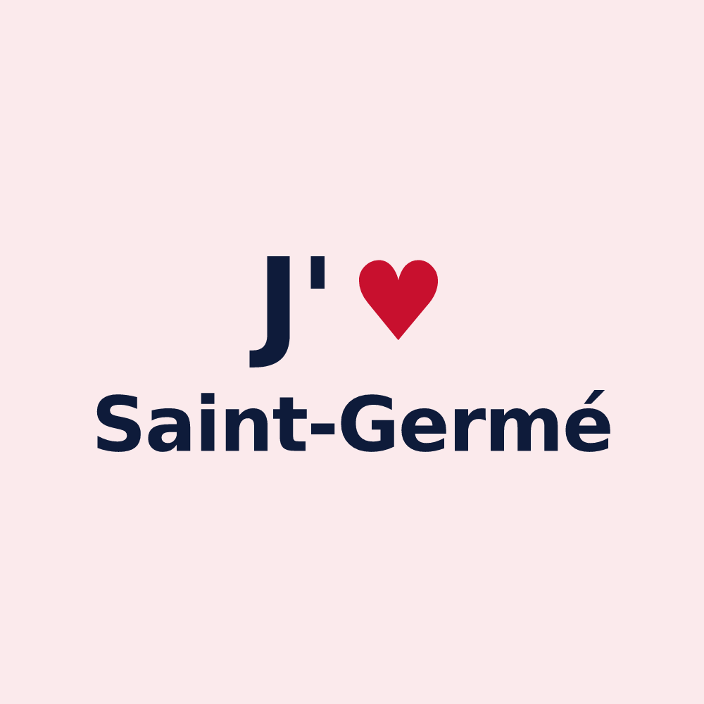 Magnet personnalisé Saint-Germé — design J'aime Saint-Germé