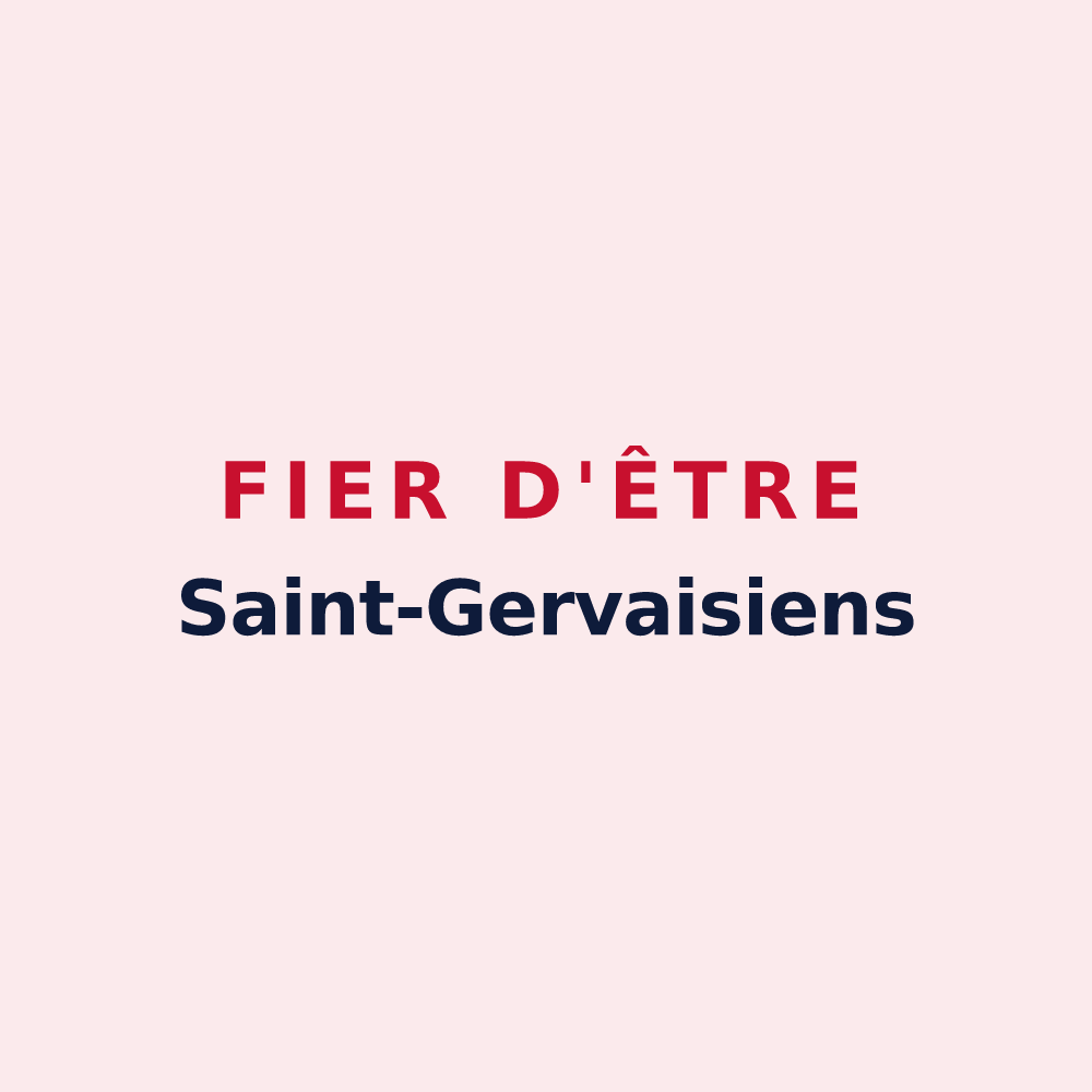 Magnet « Fier d'être Saint-Gervaisiens » — design pour Saint-Gervais