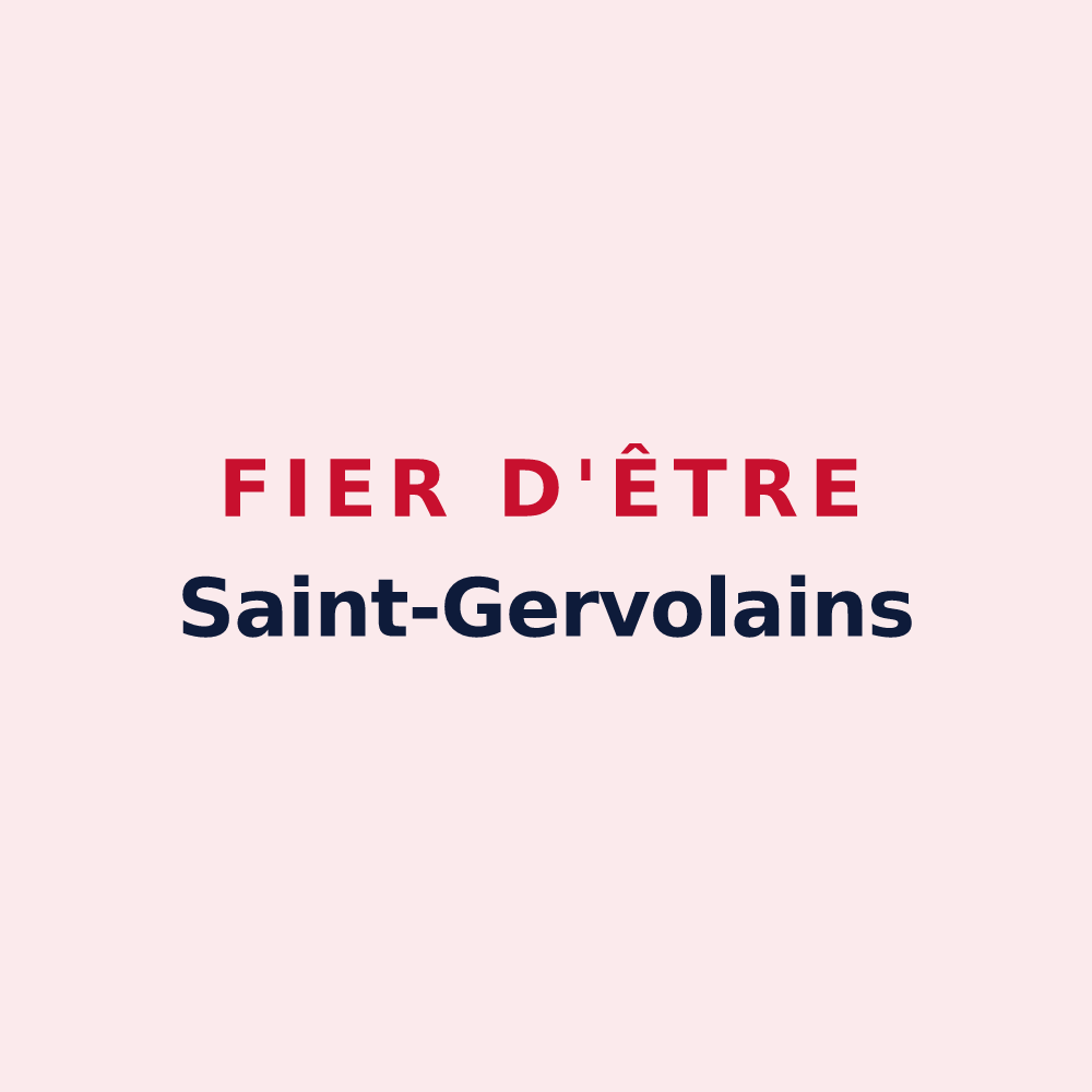 Magnet « Fier d'être Saint-Gervolains » — design pour Saint-Gervais-les-Bains