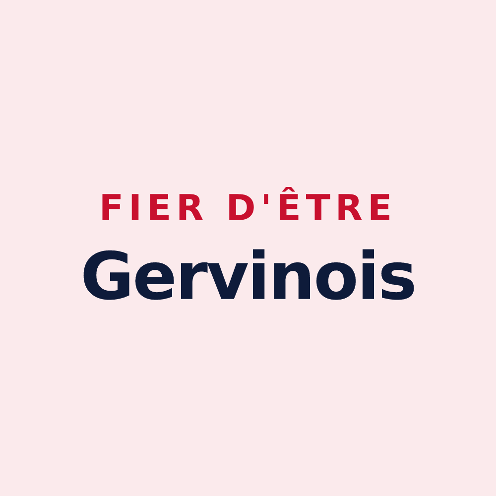 Magnet « Fier d'être Gervinois » — design pour Saint-Gervais