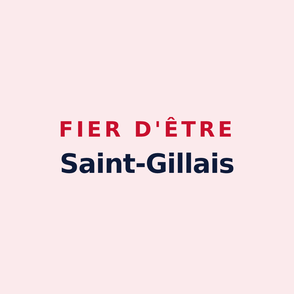 Magnet « Fier d'être Saint-Gillais » — design pour Saint-Gilles