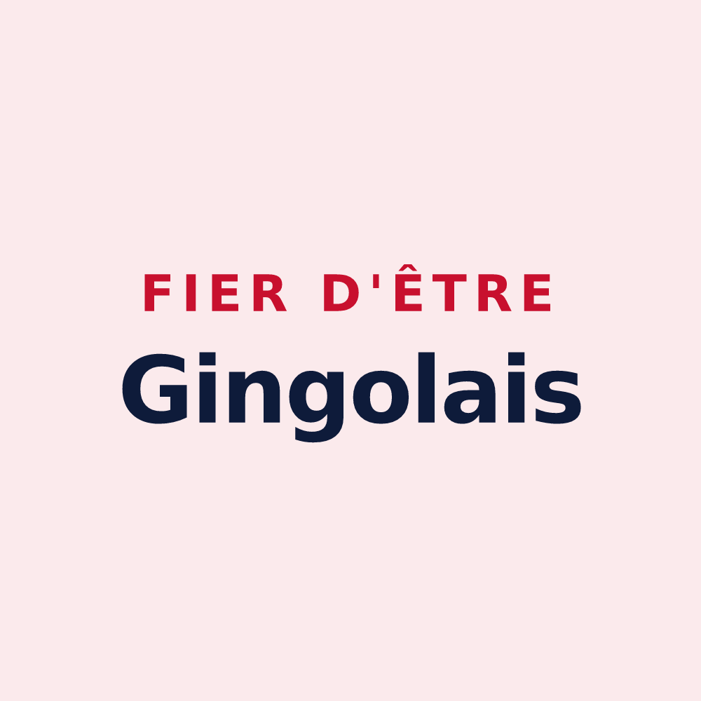 Magnet « Fier d'être Gingolais » — design pour Saint-Gingolph