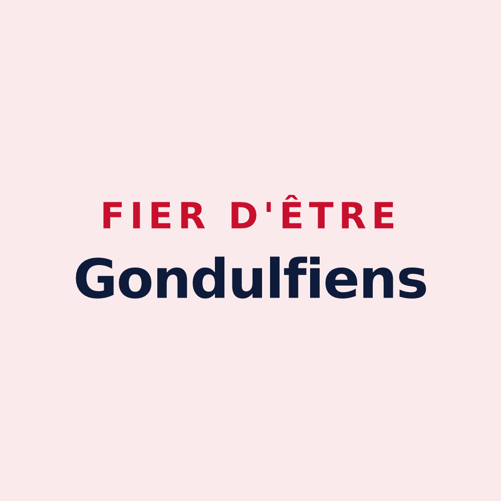 Magnet « Fier d'être Gondulfiens » — design pour Saint-Gondon