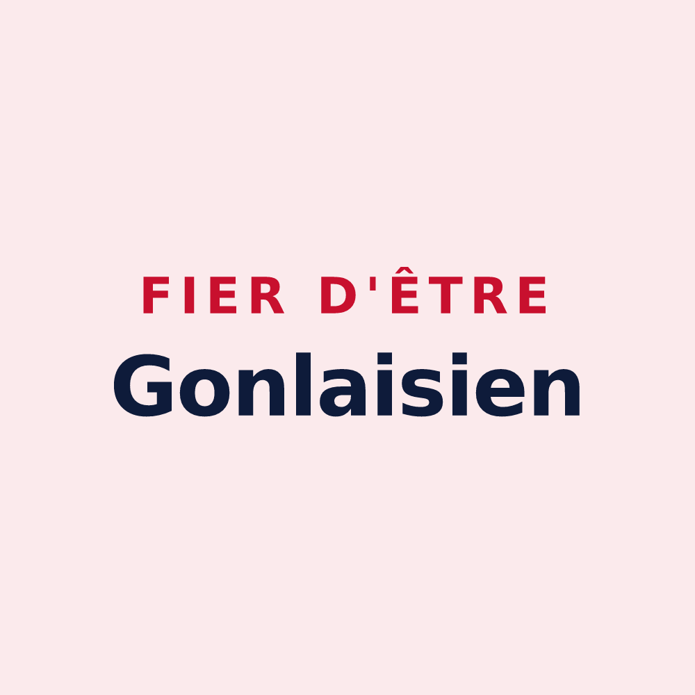 Magnet « Fier d'être Gonlaisien » — design pour Saint-Gonlay