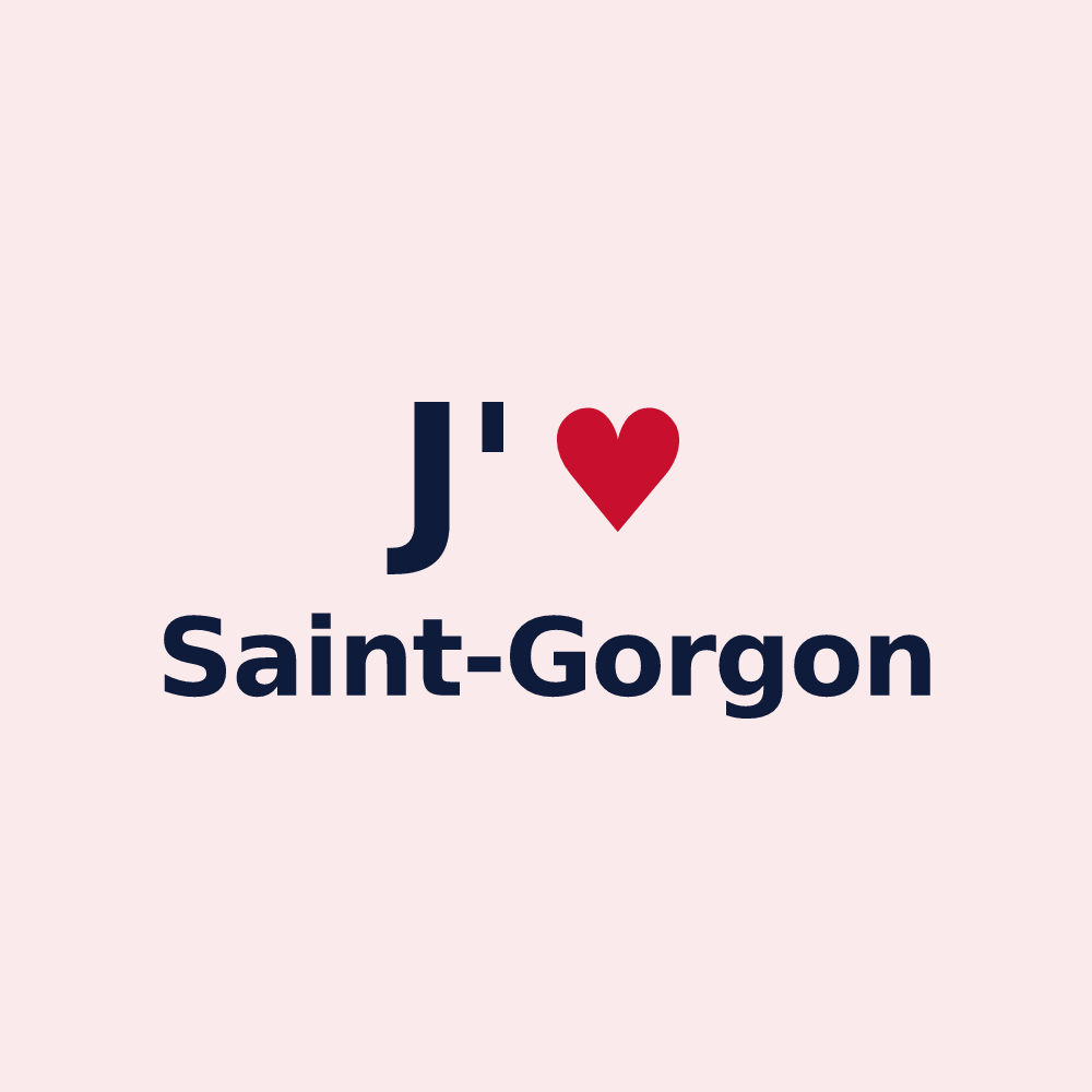 Magnet personnalisé Saint-Gorgon — design J'aime Saint-Gorgon