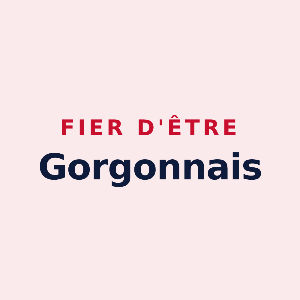 Magnet « Fier d'être Gorgonnais » — design pour Saint-Gorgon