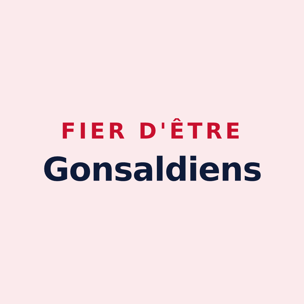 Magnet « Fier d'être Gonsaldiens » — design pour Saint-Goussaud