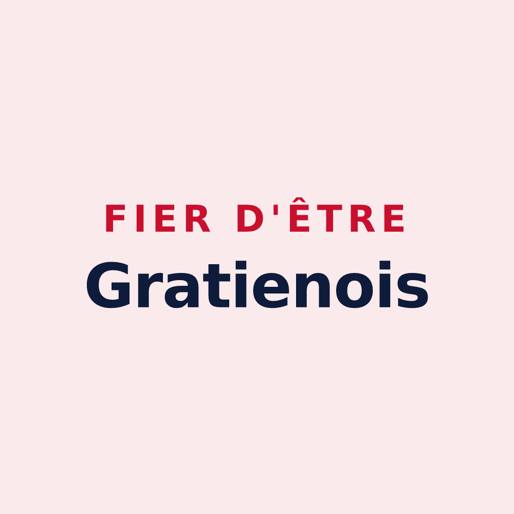Magnet « Fier d'être Gratienois » — design pour Saint-Gratien