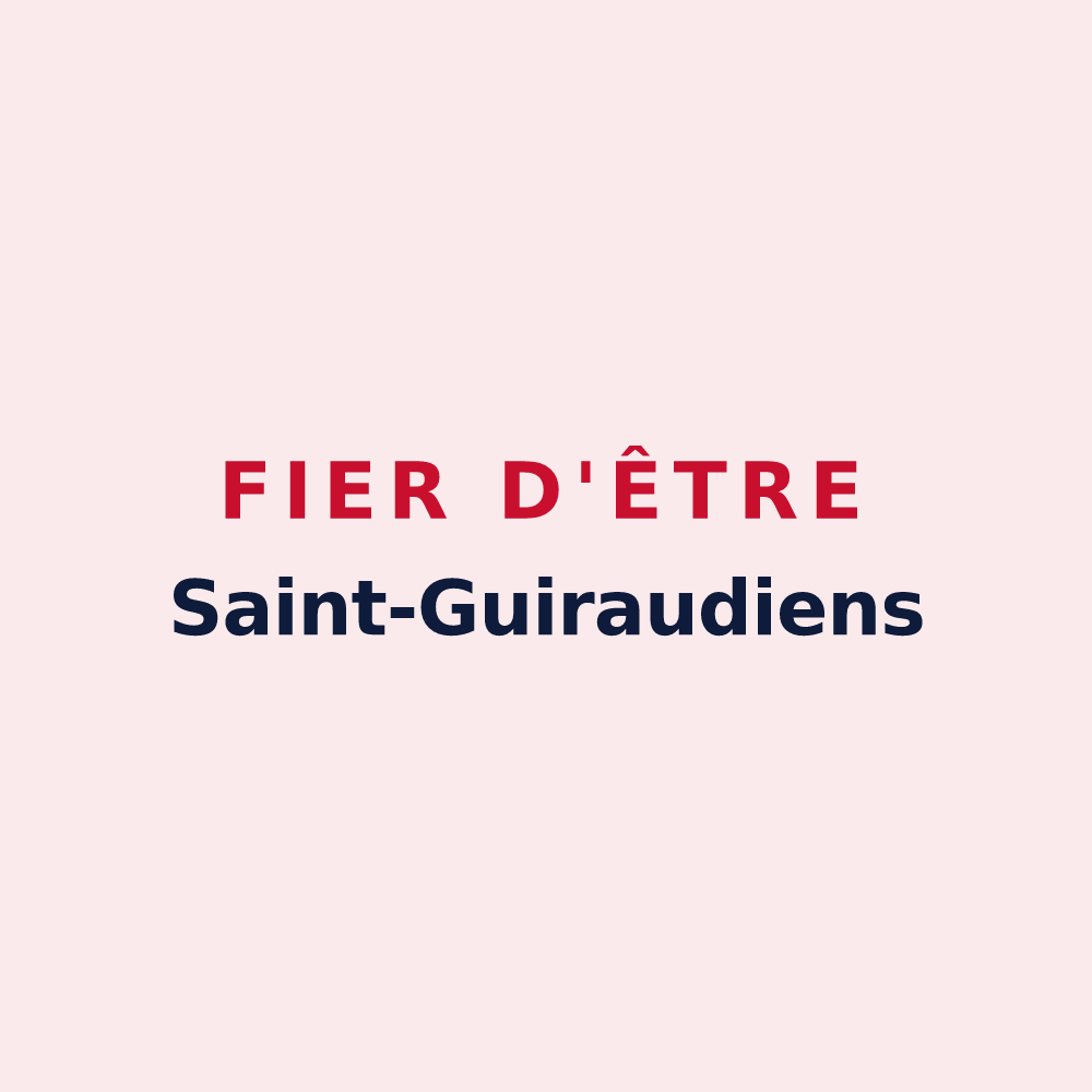 Magnet « Fier d'être Saint-Guiraudiens » — design pour Saint-Guiraud