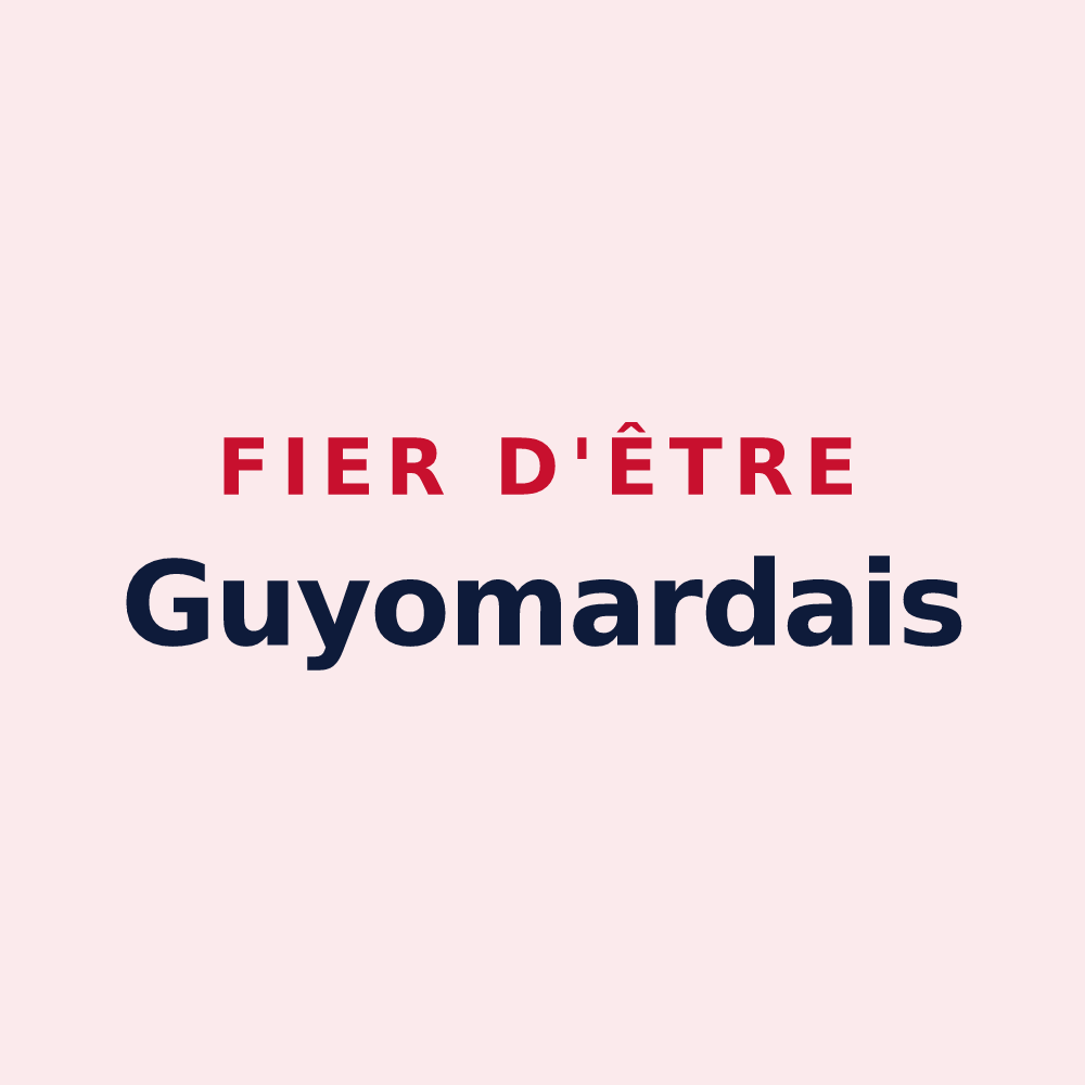 Magnet « Fier d'être Guyomardais » — design pour Saint-Guyomard