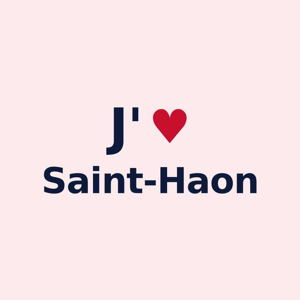 Magnet personnalisé Saint-Haon — design J'aime Saint-Haon