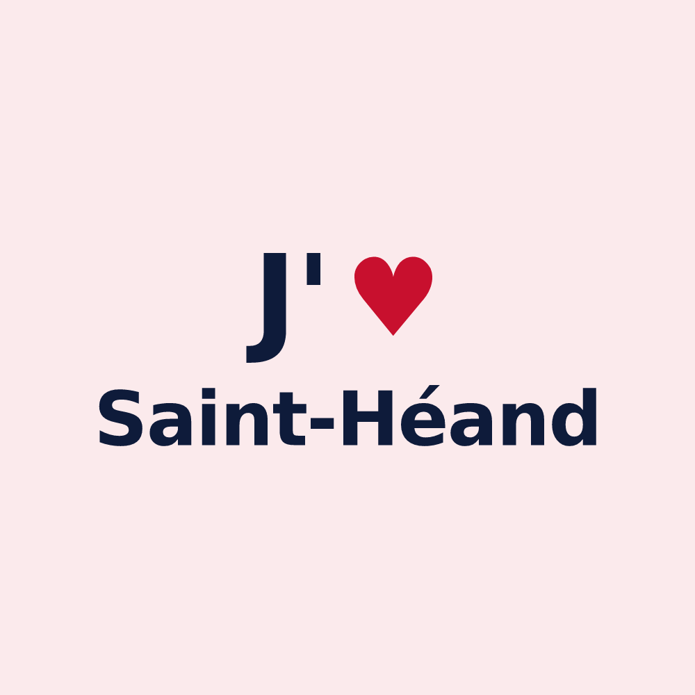 Magnet personnalisé Saint-Héand — design J'aime Saint-Héand