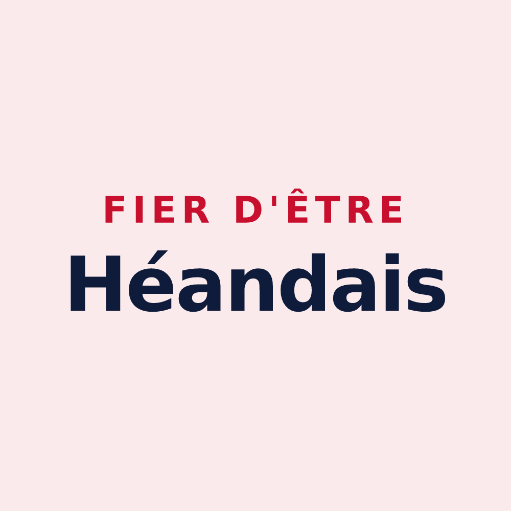 Magnet « Fier d'être Héandais » — design pour Saint-Héand