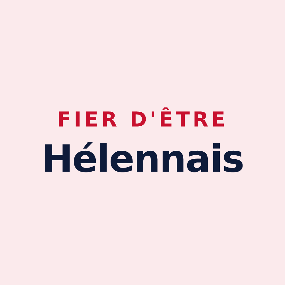 Magnet « Fier d'être Hélennais » — design pour Saint-Hélen