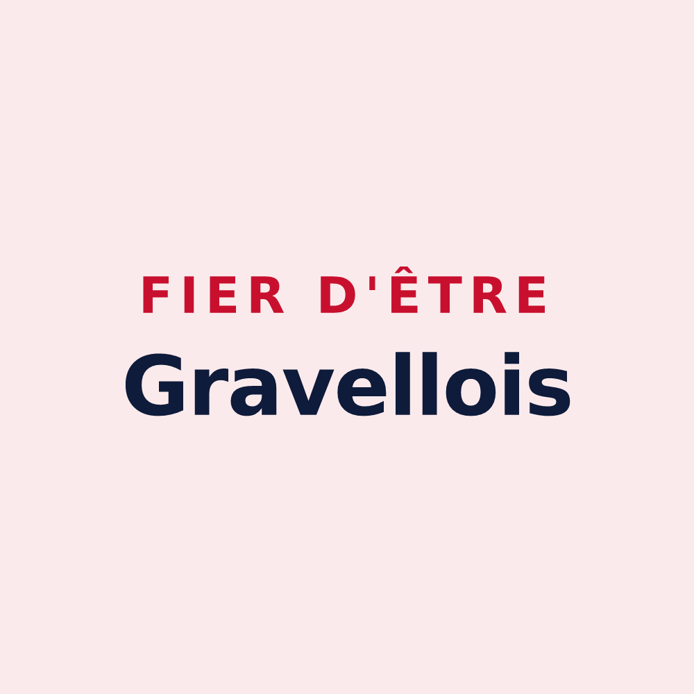 Magnet « Fier d'être Gravellois » — design pour Saint-Hilaire-la-Gravelle