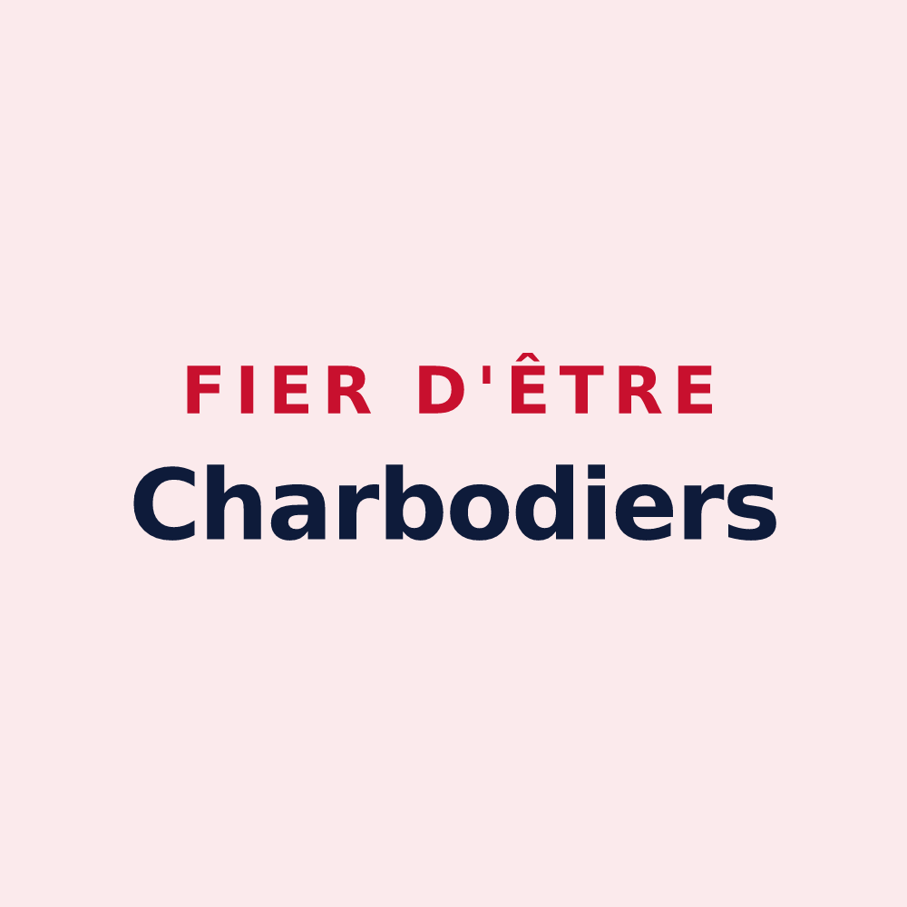 Magnet « Fier d'être Charbodiers » — design pour Saint-Hilaire-le-Grand