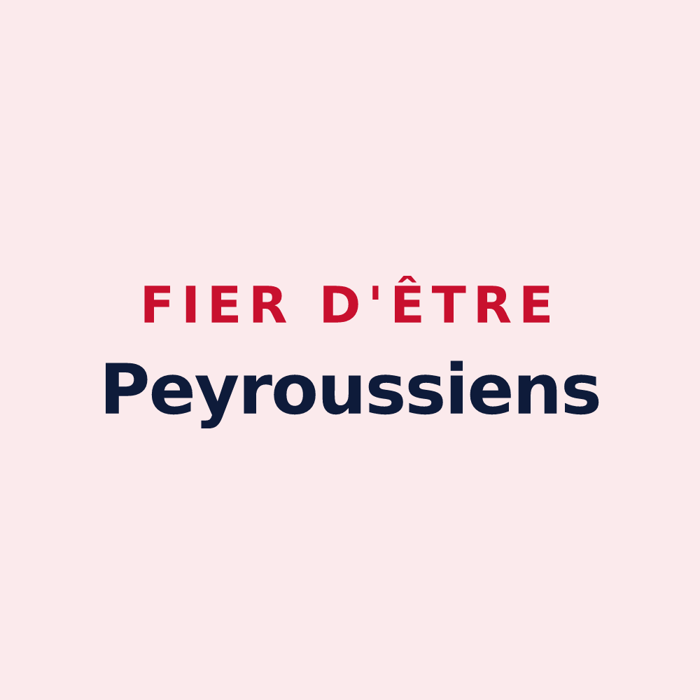 Magnet « Fier d'être Peyroussiens » — design pour Saint-Hilaire-Peyroux