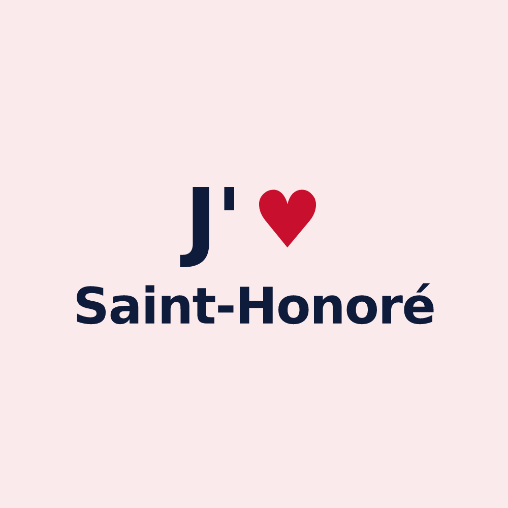 Magnet personnalisé Saint-Honoré — design J'aime Saint-Honoré