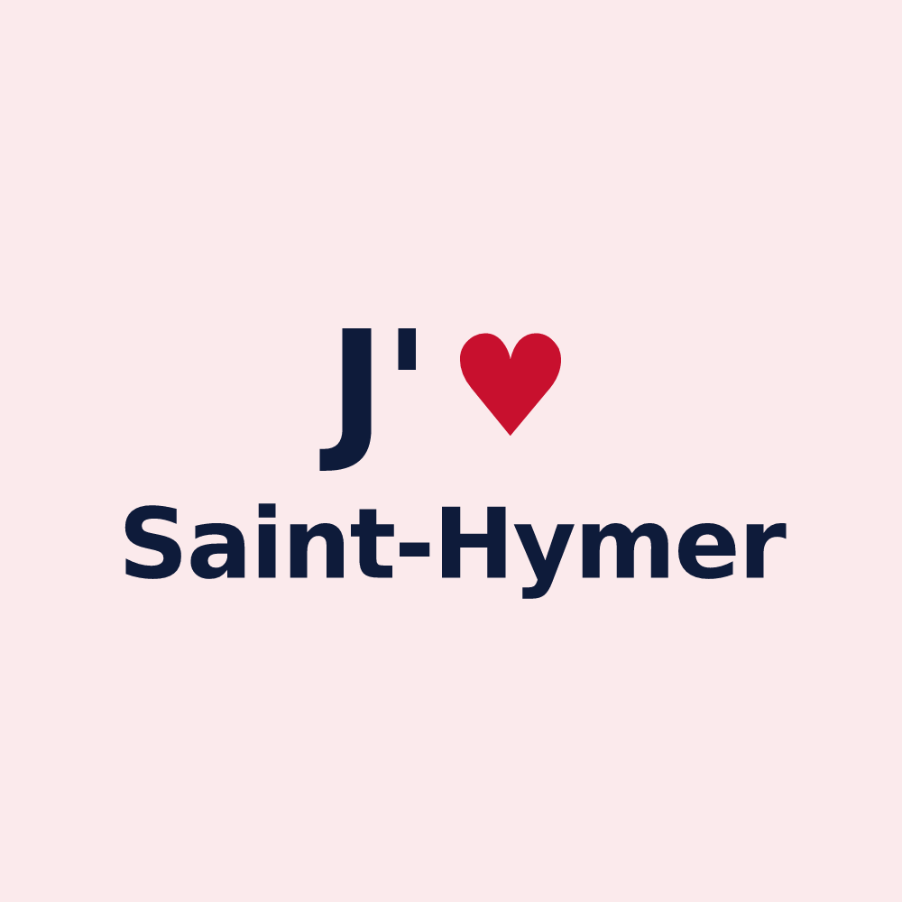Magnet personnalisé Saint-Hymer — design J'aime Saint-Hymer
