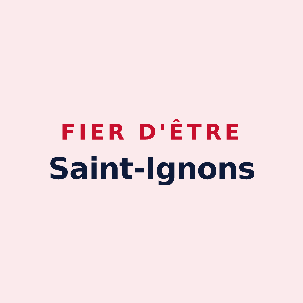 Magnet « Fier d'être Saint-Ignons » — design pour Saint-Igny-de-Vers