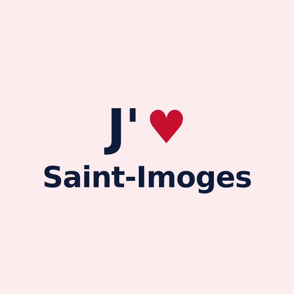 Magnet personnalisé Saint-Imoges — design J'aime Saint-Imoges