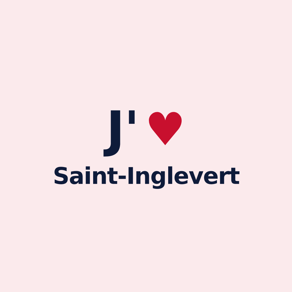 Magnet personnalisé Saint-Inglevert — design J'aime Saint-Inglevert