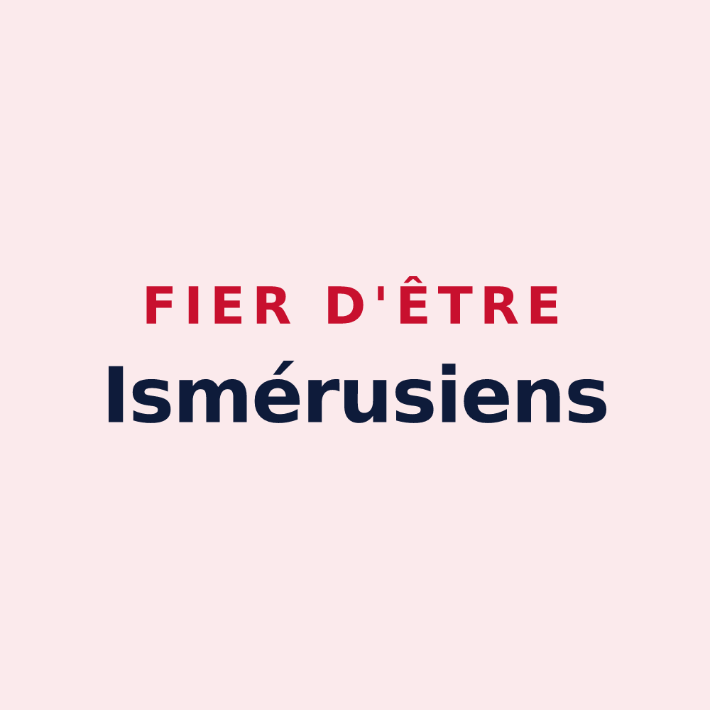 Magnet « Fier d'être Ismérusiens » — design pour Saint-Ismier