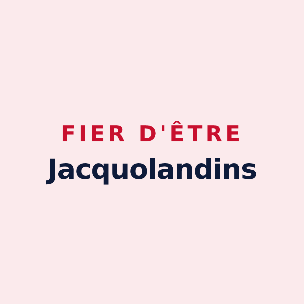 Magnet « Fier d'être Jacquolandins » — design pour Saint-Jacques-de-la-Lande