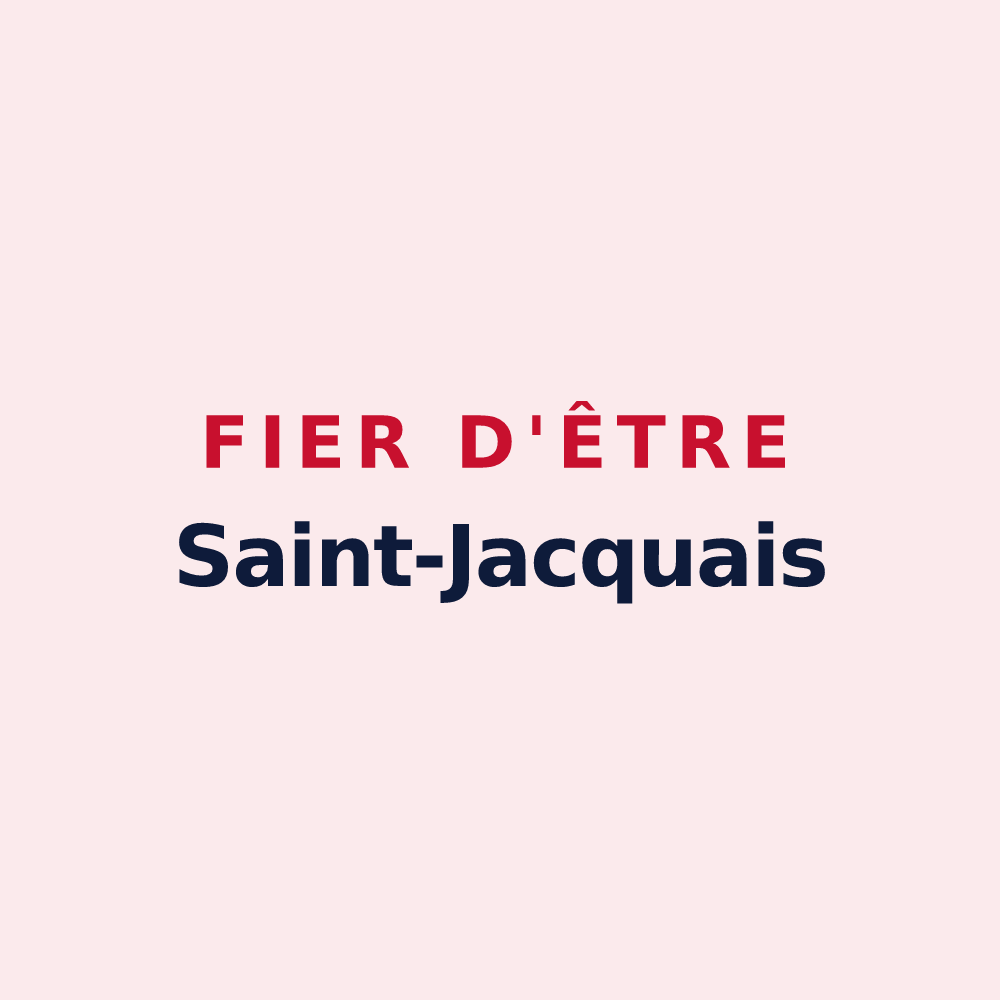 Magnet « Fier d'être Saint-Jacquais » — design pour Saint-Jacques-sur-Darnétal