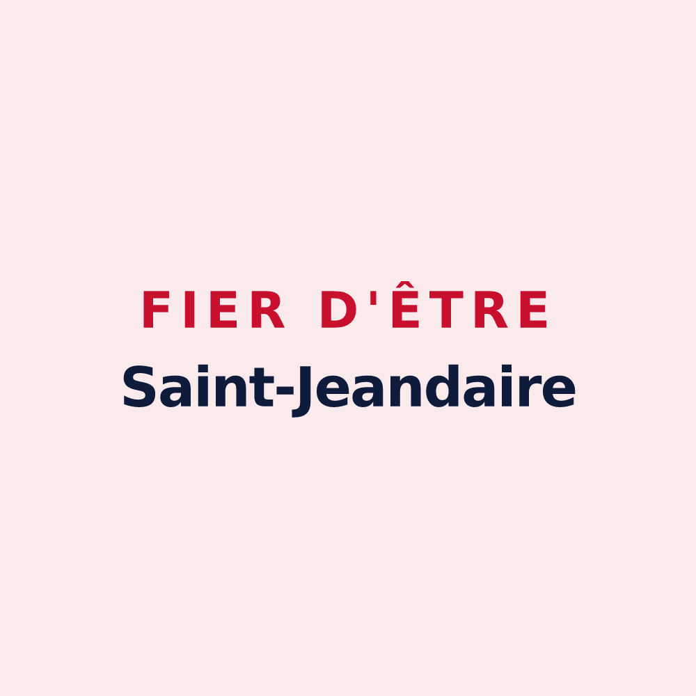 Magnet « Fier d'être Saint-Jeandaire » — design pour Saint-Jean-Bonnefonds