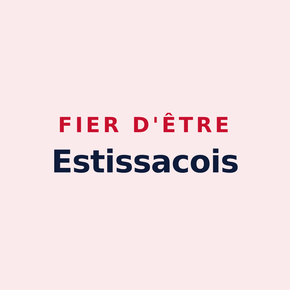 Magnet « Fier d'être Estissacois » — design pour Saint-Jean-d'Estissac