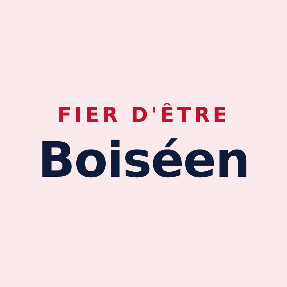 Magnet « Fier d'être Boiséen » — design pour Saint-Jean-de-Boiseau