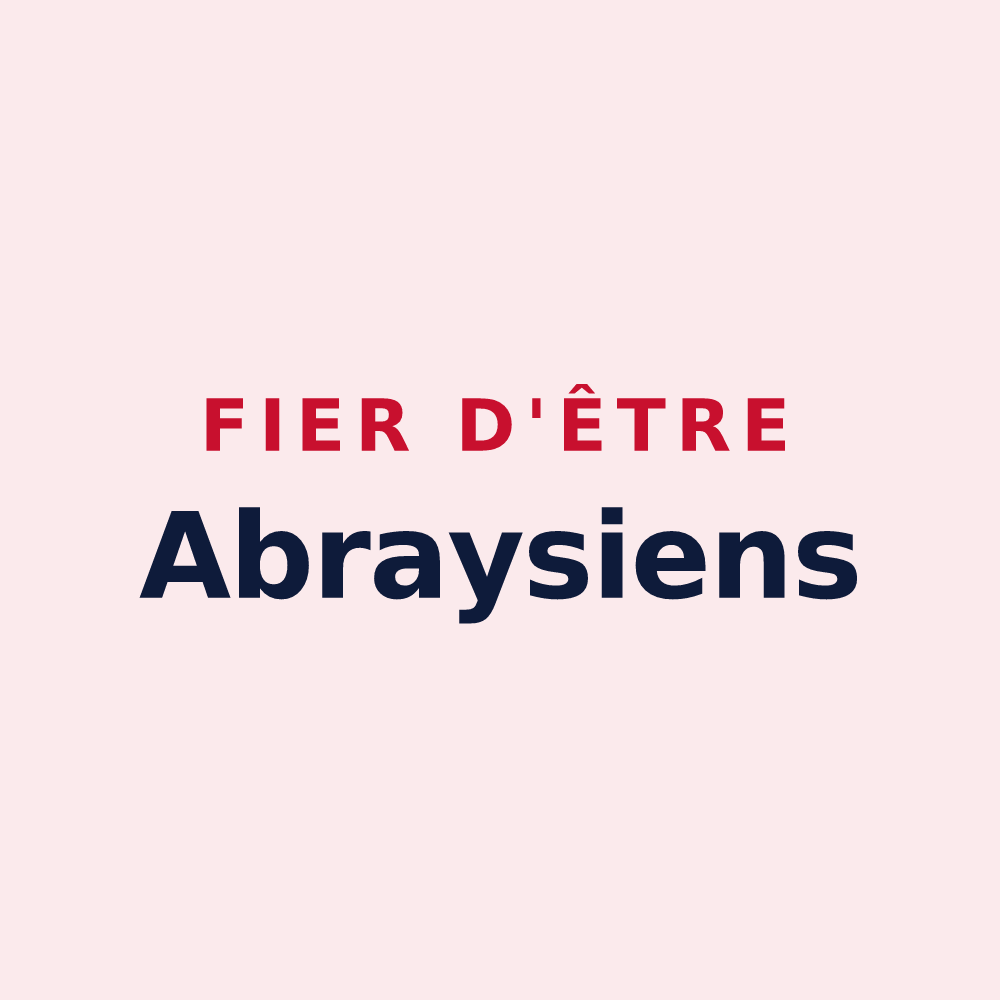 Magnet « Fier d'être Abraysiens » — design pour Saint-Jean-de-Braye