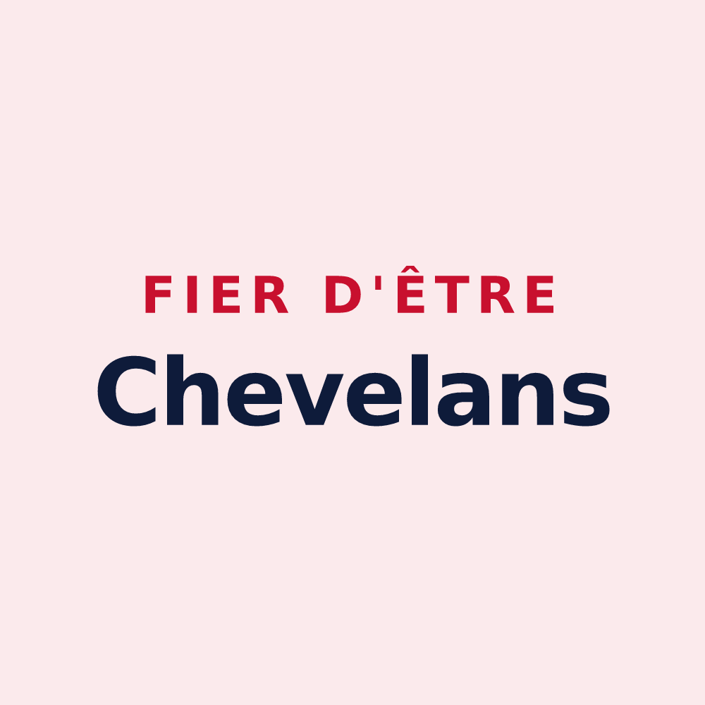 Magnet « Fier d'être Chevelans » — design pour Saint-Jean-de-Chevelu