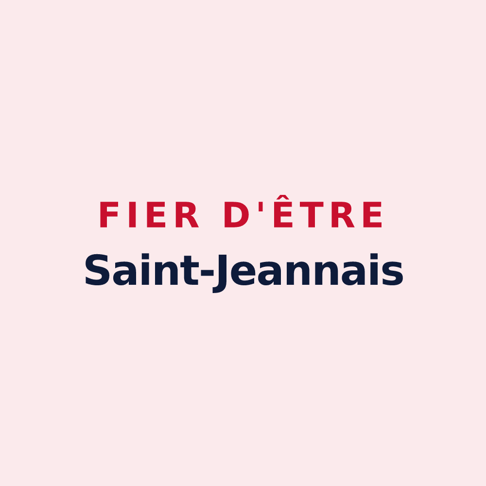 Magnet « Fier d'être Saint-Jeannais » — design pour Saint-Jean-de-la-Haize