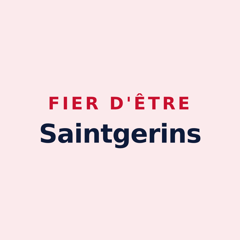 Magnet « Fier d'être Saintgerins » — design pour Saint-Jean-de-la-Porte