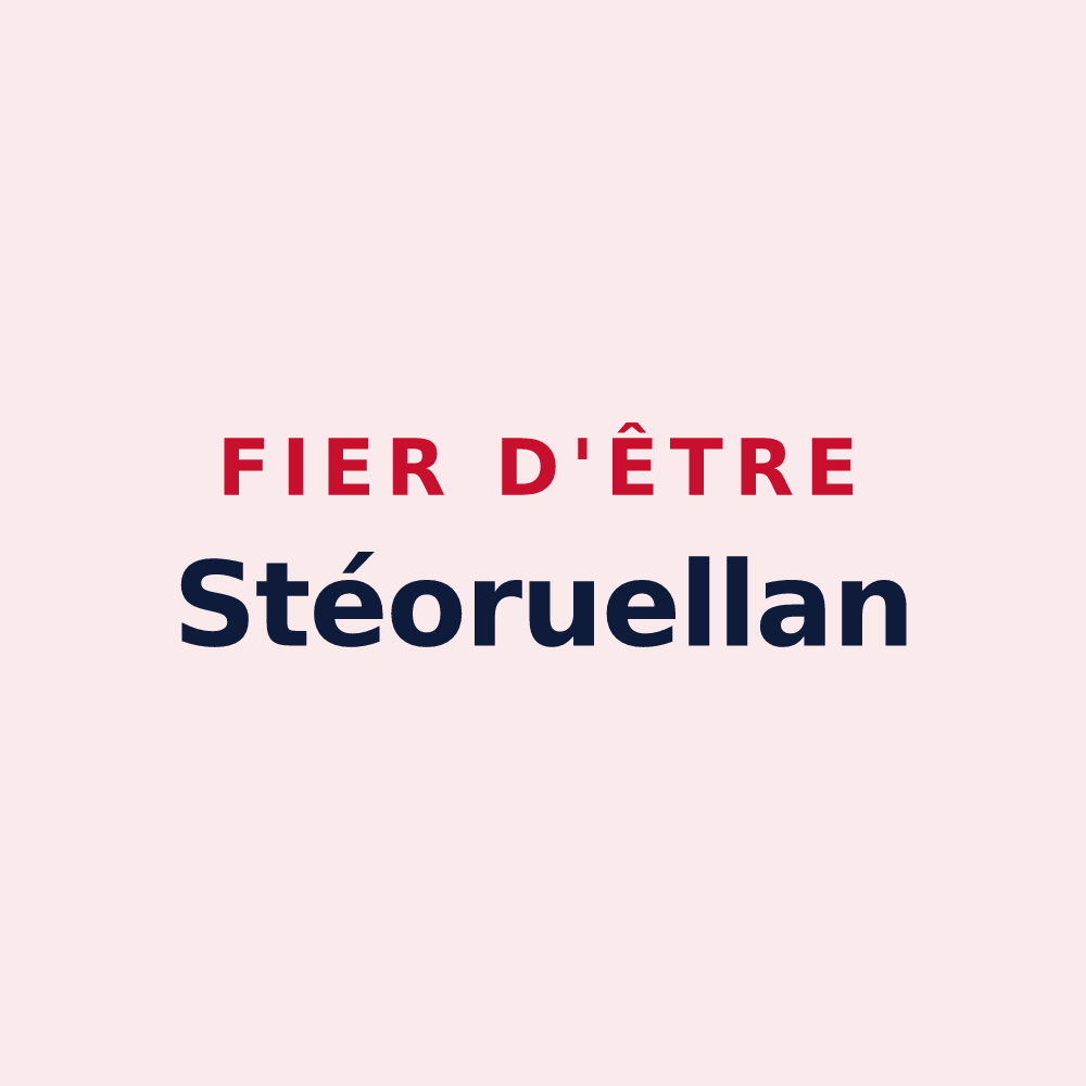 Magnet « Fier d'être Stéoruellan » — design pour Saint-Jean-de-la-Ruelle