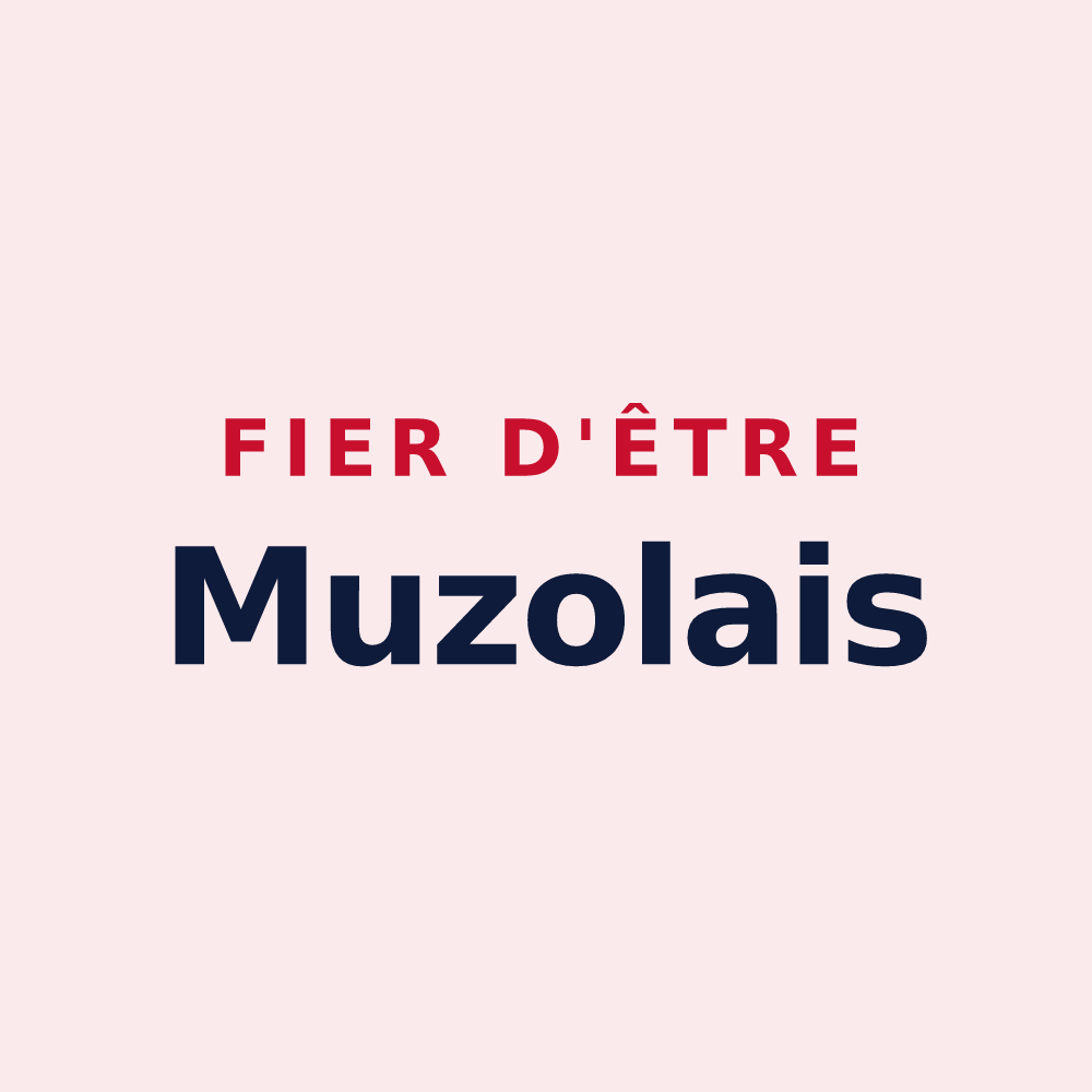 Magnet « Fier d'être Muzolais » — design pour Saint-Jean-de-Muzols