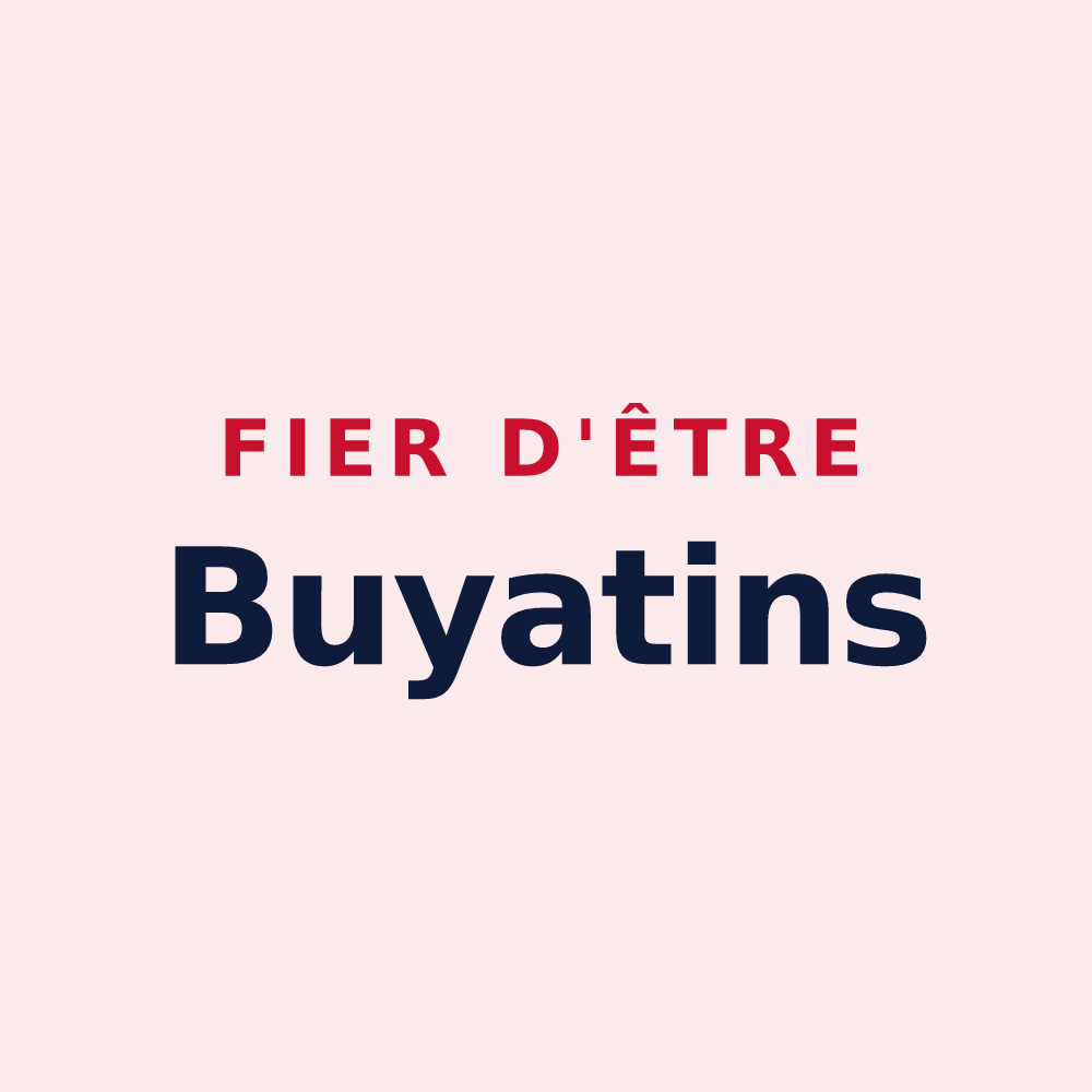 Magnet « Fier d'être Buyatins » — design pour Saint-Jean-de-Niost
