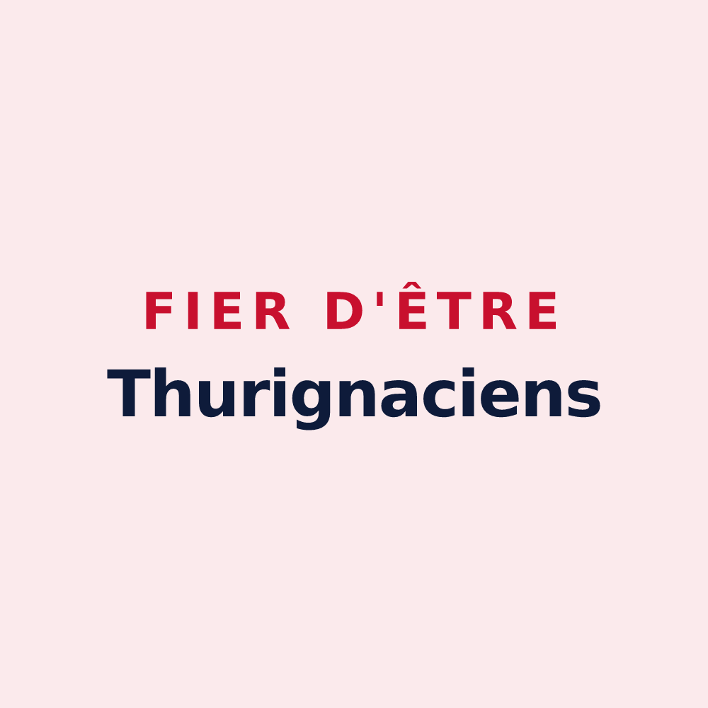 Magnet « Fier d'être Thurignaciens » — design pour Saint-Jean-de-Thurigneux