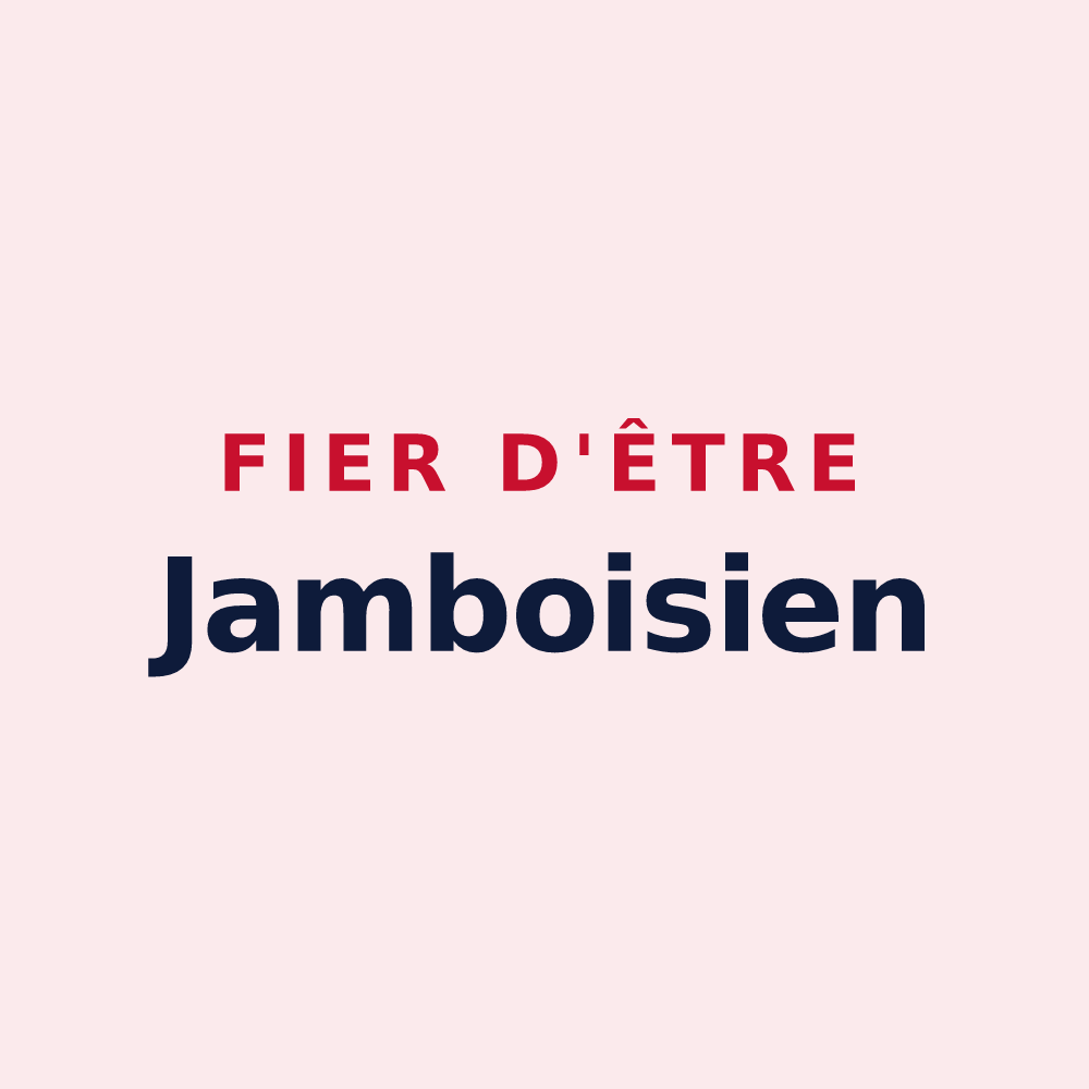 Magnet « Fier d'être Jamboisien » — design pour Saint-Jean-du-Bois