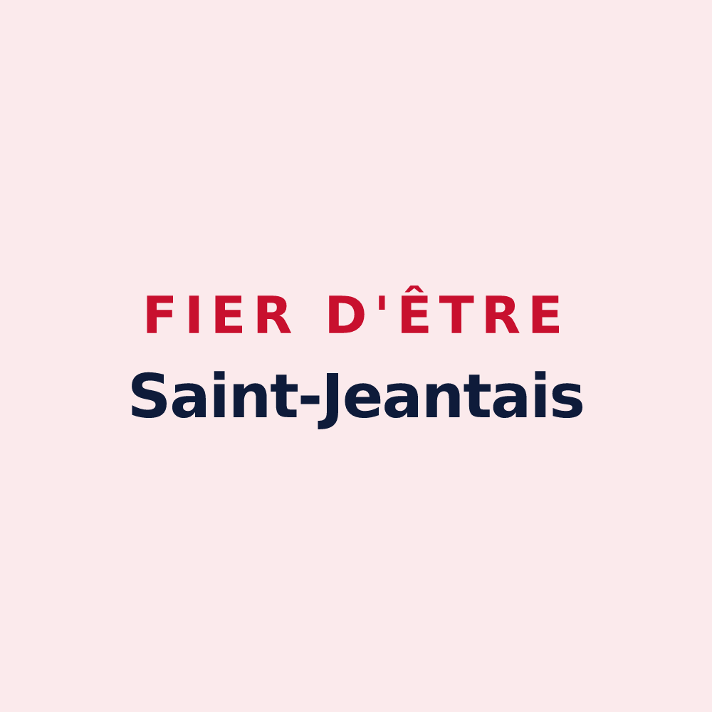 Magnet « Fier d'être Saint-Jeantais » — design pour Saint-Jean-du-Bruel